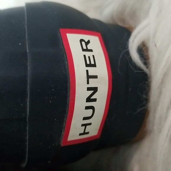 Hunter Navy Brown Duck Pac Short Boots/Booties Size US 8 EU 39 - Picture 7 of 11